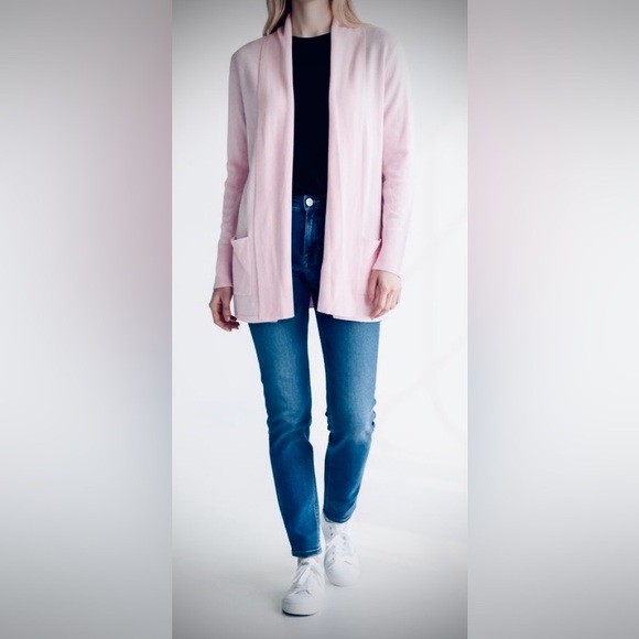 EUC Lilly Pulitzer Light Beautiful Pink Open Cardigan, Size Medium. - Picture 2 of 14